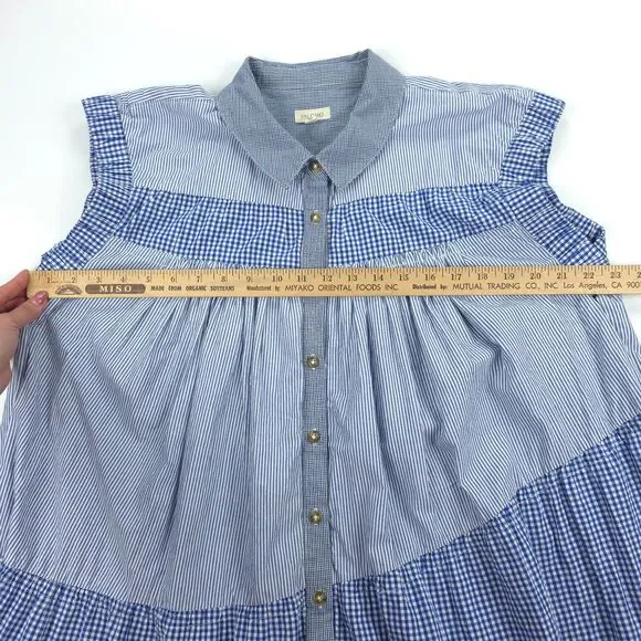 ANTHROPOLOGIE Pilcro Tunic Mini Dress Cottagecore Prairie Elevated Western Boho - Picture 3 of 9